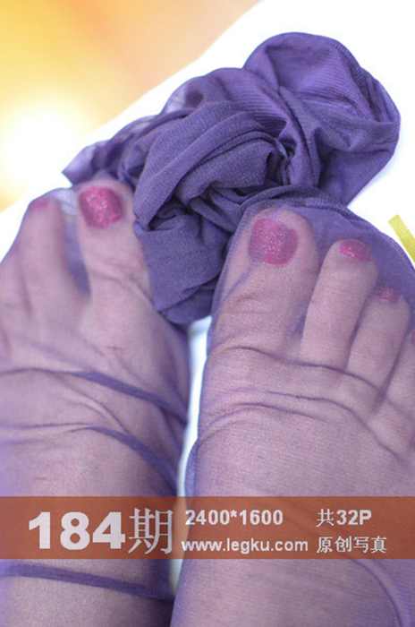 legku原创写真2014.10.21 NO.184紫色连裤超薄丝袜